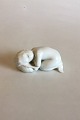 Bing & Grøndahl 
Blanc de Chine 
Figur af 
Liggende 
havbarn med 
konkylie No 
2315. Måler 10 
cm