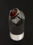 Sterling sølv ring  med rav