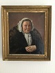 Edvard Bentzen 
(1833-1914):
Portræt af Fru 
Hessellund, 
maleren H.A. 
Hessellunds 
moder ...
