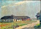 Holbak, Niels 
(1884 - 1954) 
Denmark: A farm 
in West 
Jutland. Oil on 
canvas. Signed. 
30 x 45 ...