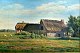 Birkhammer, 
Axel Johannes 
Emil (1874 - 
1936) Denmark: 
Sheep at a 
farm. Oil on 
canvas. Signed. 
50 ...