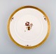 Royal Copenhagen. "Golden basket" cover plate with gold edge. Mid 20th century.