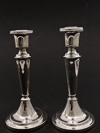 Et par sterling sølv lysestager  A. Dragsted solgt