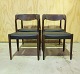 Et sæt unika 
stole i olieret 
palisander fra 
1954 med 
lædersæder. 
Model 77/8 
Design af N.O. 
...