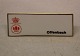 Bing & Grøndahl 
B&G forhandler 
skilte for 
Offenbach Ca 4 
x 10 cm I fin 
og hel stand. 
Hvidt ...