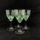 Set of 4 green glasses
