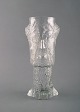 Eugen Montelin for Reijmyre glas. "Björkstubbe" vase i klart kunstglas. Dateret 
1974.
