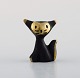 Walter Bosse, østrigsk kunstner og designer (f. 1904, d. 1974) for Herta Baller. 
"Black gold line" kat i bronze. 1950