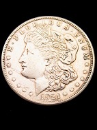 USA 1 sølvdollar år 1921