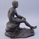 Italiensk grand 
tour 
bronzefigur 
"Den siddende 
Hermes/Mercur". 

Italien 
omkring år 
1900. H. 19 ...