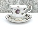 Royal Albert, 
Bone china, 
Sweet violets, 
Mark viol, 
Tekop sæt, 7cm 
høj, 9cm i 
diameter 
*Perfekt ...