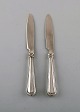 Carl M. Cohr, Denmark. Two "Old Danish" fruit knives in all silver (830). Dated 
1920