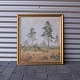 Maleri med 
motiv af 
landskab med 
høje træer
Signeret W. R. 
for William 
Rosenberg ...