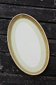 Dagmar with gold Danish porcelain, oval dishes 21.5cm