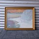 Maleri af 
vinterlandskab 
1966, olie på 
lærred
Signeret C. 
Bløde
Maleriet måler 
64 cm i ...