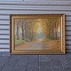 Maleri af 
skovvej på 
Ledreborg Alle
Signeret af 
Harald Wentzel, 
(1897-1961)
Maleriet måler 
...