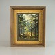 Naturmaleri med 
motiv af 
nåletræer i 
Roldskov
Kunstner 
Evelyn 
Thorbjørn år 
1911-85
Olie på ...