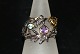 Designers ring 265Blue Topaz, RD 3Amethyst, RD 4Størrelse 58