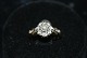 Gold ring with Diamonds, 9 Carat
Size 52 
