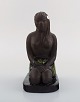 Bengt Wall, 
Sweden. 
Balinese girl 
in raw and 
glazed 
ceramics. 
1950's.
Measures: 17.5 
x 10.5 ...