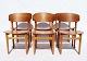 Dette sæt af 
seks 
spisestuestole 
er et strålende 
eksempel på den 
skandinaviske 
designtradition 
...