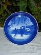 Kongelig 
porcelæn, Kgl. 
juleplatter. 
Royal 
Copenhagen 
juleplatte, 
"Vinterfugle" 
fra 1987. 1. 
...