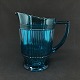 Petroleum blue stacking glass pitcher
