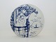 Bjorn Wiinblad art potteryBlue plate - Morning