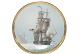 Engelsk 
Skibsplatte
Motiv: 
CONSTITUTION
Fra 1987 The 
Franklin Mint
Pæn og 
velholdt stand