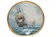 Engelsk 
Skibsplatte
Motiv: VICTORY
Fra 1987 The 
Franklin Mint
Pæn og 
velholdt stand
