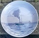 Marine motiv, 
skibsmotiv, på 
stor platte i 
porcelæn fra 
Bing & 
Grøndahl. 
Fremstår i god 
stand ...