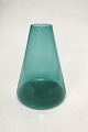 Kastrup 
Glasværk 
Opaline form 
Grøn Konisk 
vase. Måler 
22,5 cm