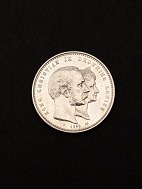 Jubilæums sølv 2 krone 1842-1892. 