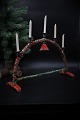 Swedish 
Christmas 
candlestick 
from around the 
year 1900 in 
Fil de fer / 
metal wire 
decorated ...