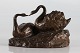 William Zadig 
(1884-1952)
Skulptur af 
svanepar
fremstillet at 
patineret 
boroce
Højde 16,5 ...