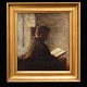 H. O. Brasen 
maleri
Hans Ole 
Brasen, 
1849-1930, olie 
på lærred
Parti med 
læsende ...