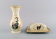 Rosenthal 
Classic Rose. 
Vase og 
smørholder i 
håndmalet 
porcelæn med 
romantiske 
scener og ...