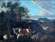 De Rosa, 
Gaetano 
(Cajetan Roos), 
(1690 - 1770) 
Italien: 
Landskab med 
hyrder og hjord 
ved en ...