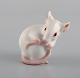 Dahl Jensen for 
Bing & 
Grøndahl. 
Porcelænsfigur. 
Hvid mus. 
Modelnummer 
1728. ...