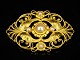 Georg Jensen; A 18k gold brooch set with pearls #19
