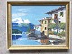 Ubekendt 
kunstner (20 
årh):
Parti fra 
Comosøen, 
Lombardiet, 
Italien 1959.
Pastel på ...