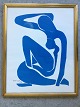 Henri Matisse 
(1869-1954):
Blå kvinde 
1952
Tryk efter 
Henri Matisse.
Indrammet 
53x43