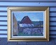 Maleri Poul 
Sørensen, født 
1931-død2018. 
Maleri, 
fiskerhus ved 
Neppens-Havn, 
Bangsbostrand, 
...
