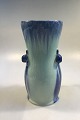 Royal Copenhagen Krystal Glasur vase af Valdemar Engelhardt med 3 Snegle No. 
B314