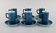 Kenji Fujita for Tackett Associates. Seks kaffekopper med underkopper i 
porcelæn. Dateret 1953-56.
