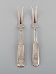 Two Hans Hansen silverware no. 2 cold meat forks in silver (830). 1930