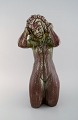 Harald Salomon 
for Rörstrand. 
Stor unika 
skulptur af 
nøgen kvinde i 
glaseret 
stentøj. 
Dateret ...