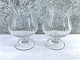 Cognac glas, 
Med slibninger, 
10cm i 
diameter, 12cm 
høj *Perfekt 
stand*