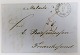Portobrev fra Lübeck, 21.09.1855 til Frederikssund. Sendt med dampskibet Malmöe