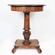 Side table of dark wood with storage, in great antique condition. 
5000m2 showroom.